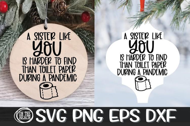 A Sister Like You Harder To Find Toilet Paper Pandemic SVG PNG EPS DXF SVG On the Beach Boutique 