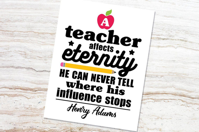 A teacher affects eternity SVG SVG VectorSVGdesign 