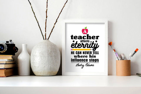 A teacher affects eternity SVG SVG VectorSVGdesign 