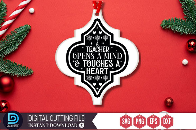 A teacher opens a mind & touches a heart SVG SVG DESIGNISTIC 