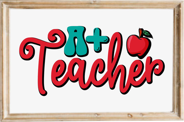 A+ Teacher SVG designartist 