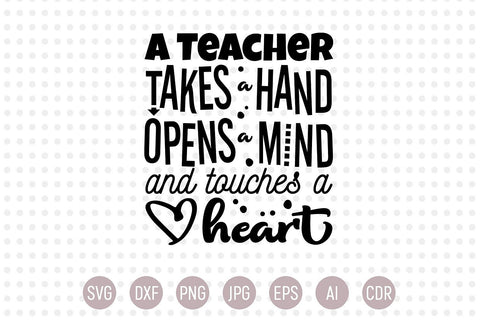 A Teacher Takes a Hand Opens SVG SVG VectorSVGdesign 