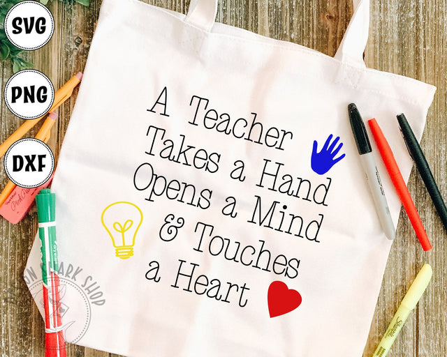 A Teacher takes a Hand SVG Design Shark 