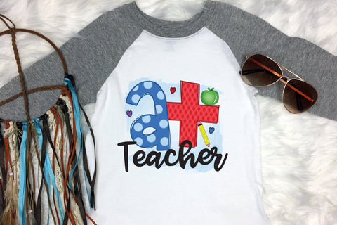 A+ Teacher | Teacher Sublimation Design Sublimation CraftLabSVG 