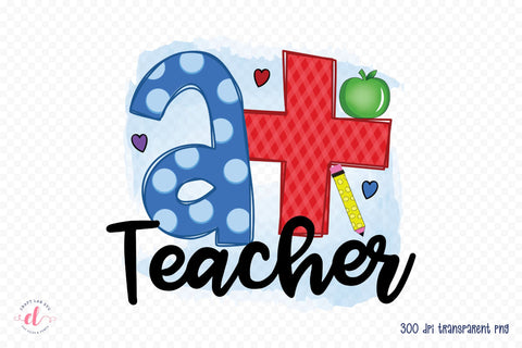 A+ Teacher | Teacher Sublimation Design Sublimation CraftLabSVG 