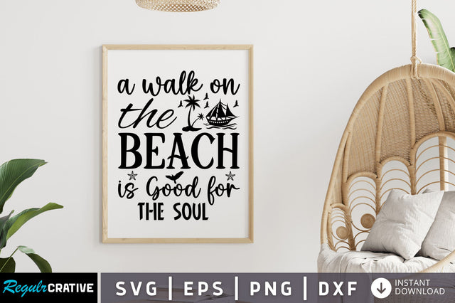 A walk on the beach is good for the SVG SVG Regulrcrative 