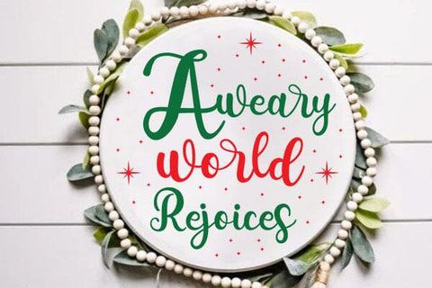 A Weary World Rejoices SVG Angelina750 