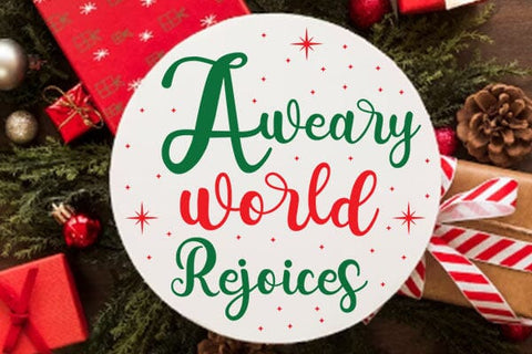 A Weary World Rejoices SVG Angelina750 