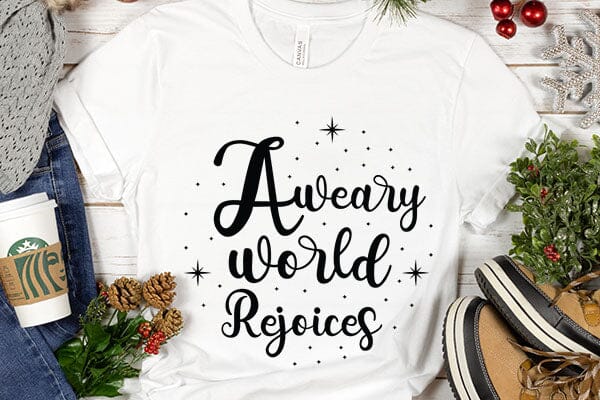 A Weary World Rejoices SVG Angelina750 