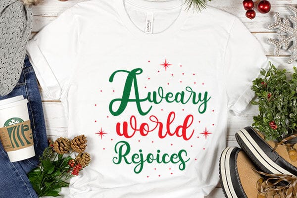 A Weary World Rejoices SVG Angelina750 