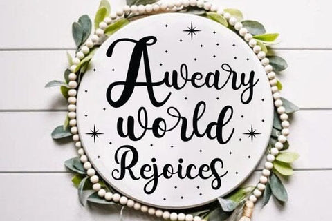 A Weary World Rejoices SVG Angelina750 