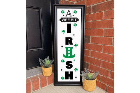 A Wee Bit Irish, St Patrick's Day Porch Sign SVG SVG CraftLabSVG 