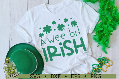 A Wee Bit Irish - St. Patrick's Day SVG File SVG Crunchy Pickle 