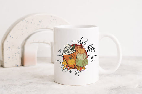 A Whole Latte Love and Pumpkin Spice Sublimation Sublimation Jagonath Roy 