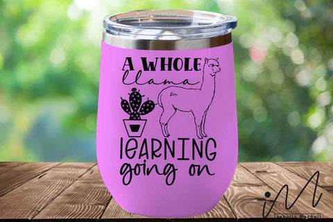A Whole Llama Learning Going On svg,Llama Svg,100 Days Of School svg,School Svg SVG Isabella Machell 