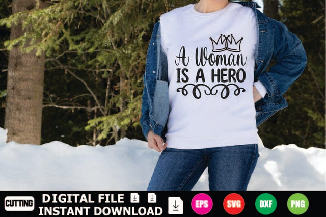 A Woman Is A Hero SVG Shahin alam 