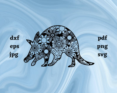 Aardvark Mandala SVG Cut File SVG Northern Light SVG 