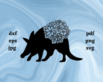 Aardvark Mandala SVG Cut File SVG Northern Light SVG 
