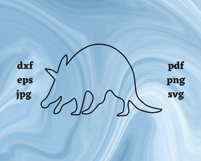 Aardvark Outline SVG Cut File SVG Northern Light SVG 