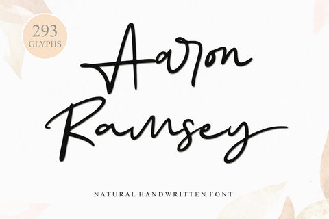 Aaron Ramsey Font Afandi Studio 