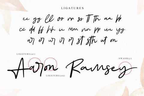 Aaron Ramsey Font Afandi Studio 