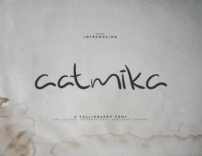 Aatmika Calligraphy Font Font inferno.studio3 
