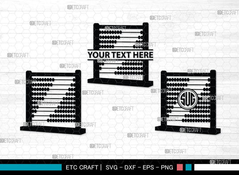 Abacus Monogram, Abacus Silhouette, Abacus SVG Cut Files, Mathematics Svg, Sports Svg, Maths Svg, Abacus Svg, SB00098 SVG ETC Craft 