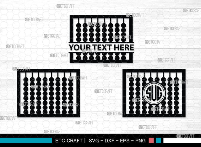 Abacus Monogram, Abacus Silhouette, Abacus SVG Cut Files, Mathematics Svg, Sports Svg, Maths Svg, Abacus Svg, SB00098 SVG ETC Craft 