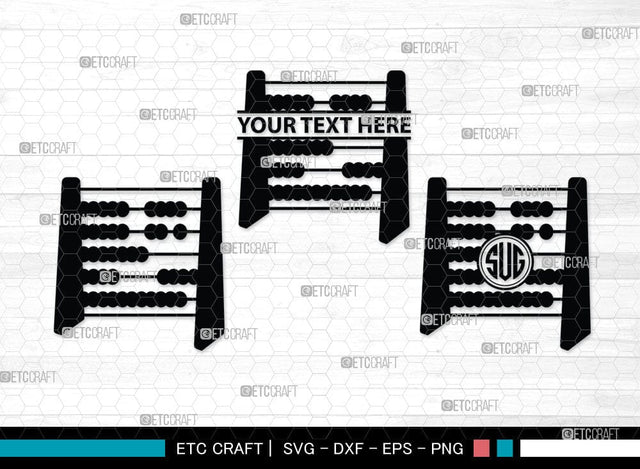 Abacus Monogram, Abacus Silhouette, Abacus SVG Cut Files, Mathematics Svg, Sports Svg, Maths Svg, Abacus Svg, SB00098 SVG ETC Craft 