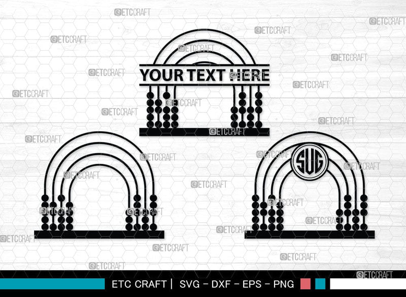 Abacus Monogram, Abacus Silhouette, Abacus SVG Cut Files, Mathematics ...