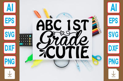 ABC 1st Grade Cutie SVG Craftlabsvg24 