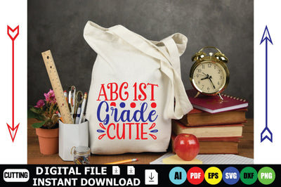 ABC 1st Grade Cutie SVG Shahin alam 