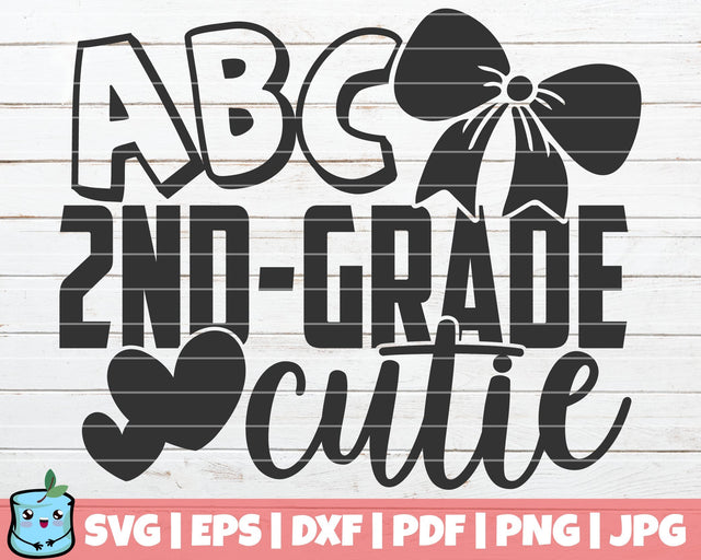 ABC 2nd Grade Cutie SVG MintyMarshmallows 