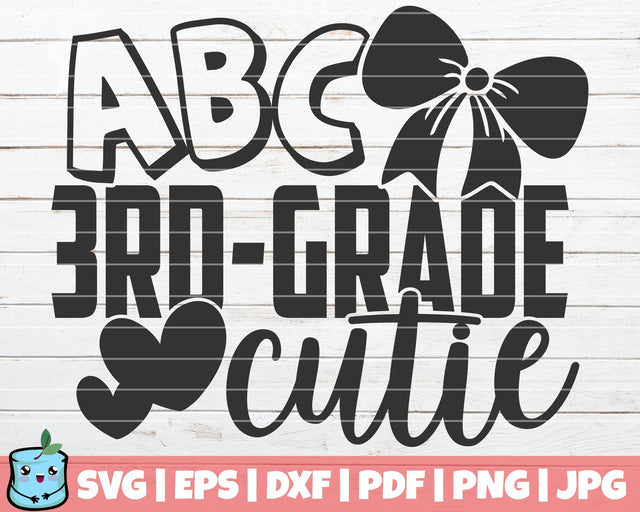 ABC 3rd Grade Cutie SVG MintyMarshmallows 