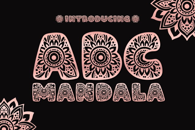 ABC Mandala Font Fox7 By Rattana 
