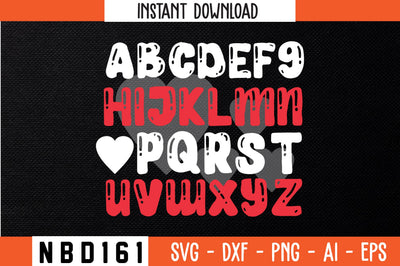 abcdefghijklmnopqrstuvwxyz Svg Design SVG Nbd161 