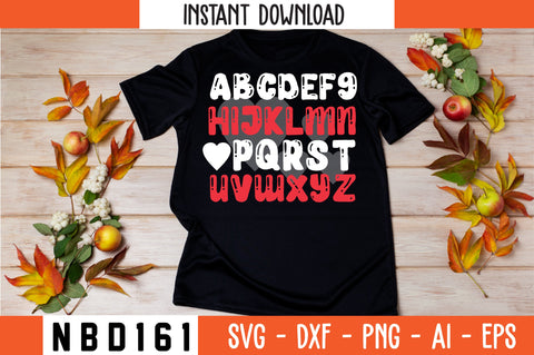 abcdefghijklmnopqrstuvwxyz Svg Design SVG Nbd161 