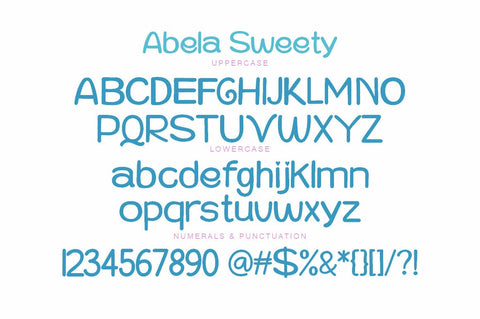 Abela Sweety Font gatype 