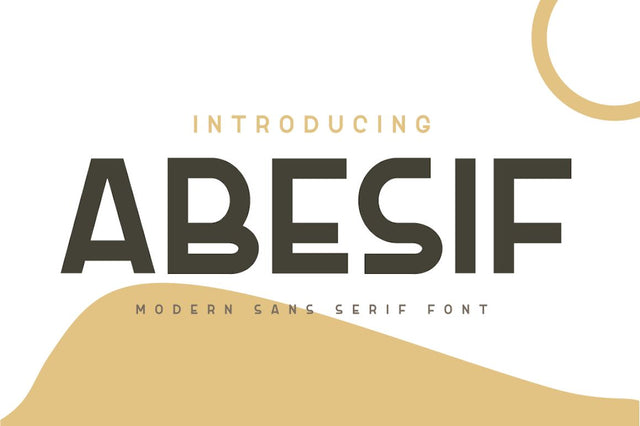 Abesif Font twinletter 