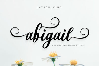 abigail script Font Anastasia 