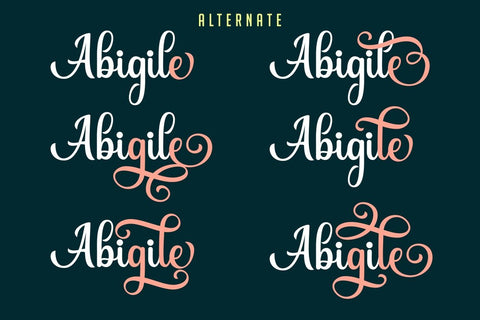 Abigile Font Hans Co 
