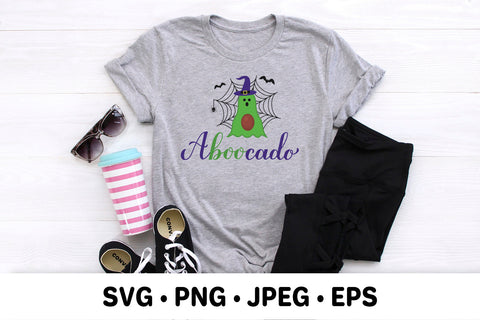 Aboocado (a-boo-cado) Funny Halloween pun quote SVG SVG LaBelezoka 