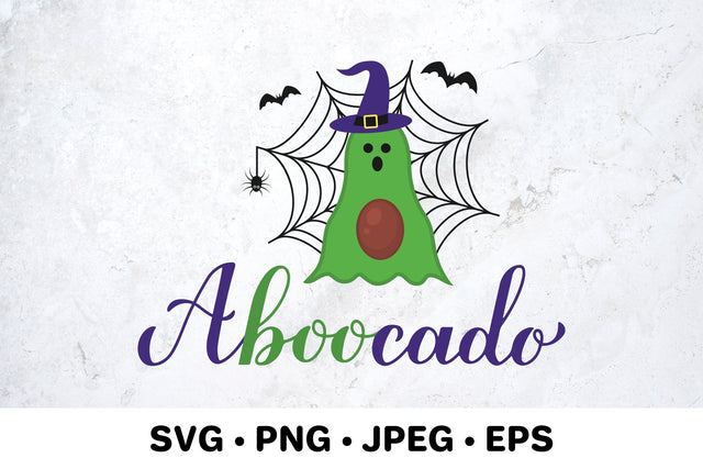 Aboocado (a-boo-cado) Funny Halloween pun quote SVG SVG LaBelezoka 