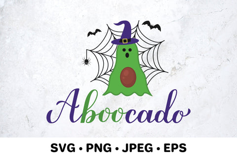 Aboocado (a-boo-cado) Funny Halloween pun quote SVG SVG LaBelezoka 