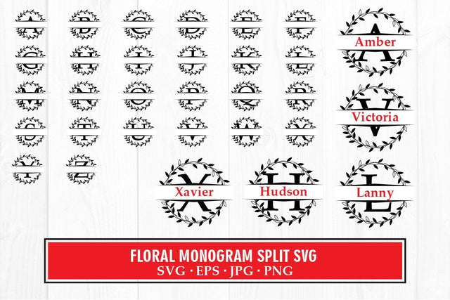 About Monogram Svg Split Letter Alphabet Graphic SVG vectorbundles 