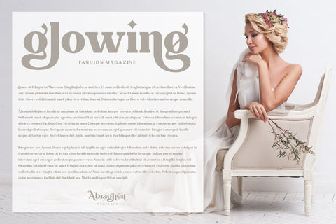 Abraghen | Ligature Serif Font studioalmeera 