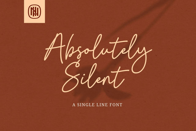 Absolutely Silent - a Handwritten Font Font nhfonts 