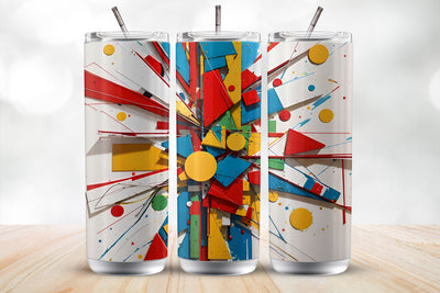 Abstract Art 20 Oz Tumbler Wrap Sublimation Design Sublimation MockupSvgVenue 