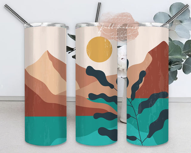 Abstract Boho Sublimation,Tumbler 20 oz Skinny Tumbler,Boho Tumbler Png Tapered Sublimation Designs, Hippies Boho Tumbler PNG Sublimation Rabbitmakies 