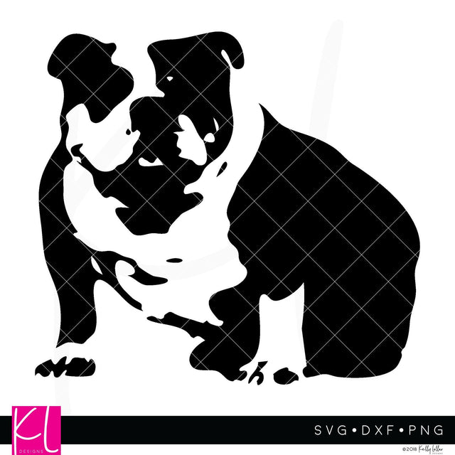 Abstract Bulldog SVG Kelly Lollar Designs 